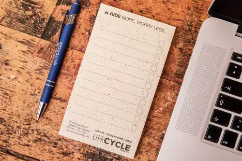 Lifecycle magazine notizblock aus nachhaltigem graspapier – bild 2