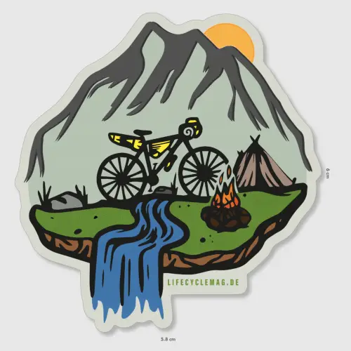 lifeCYCLE Magazine Bikepacking Aufkleber