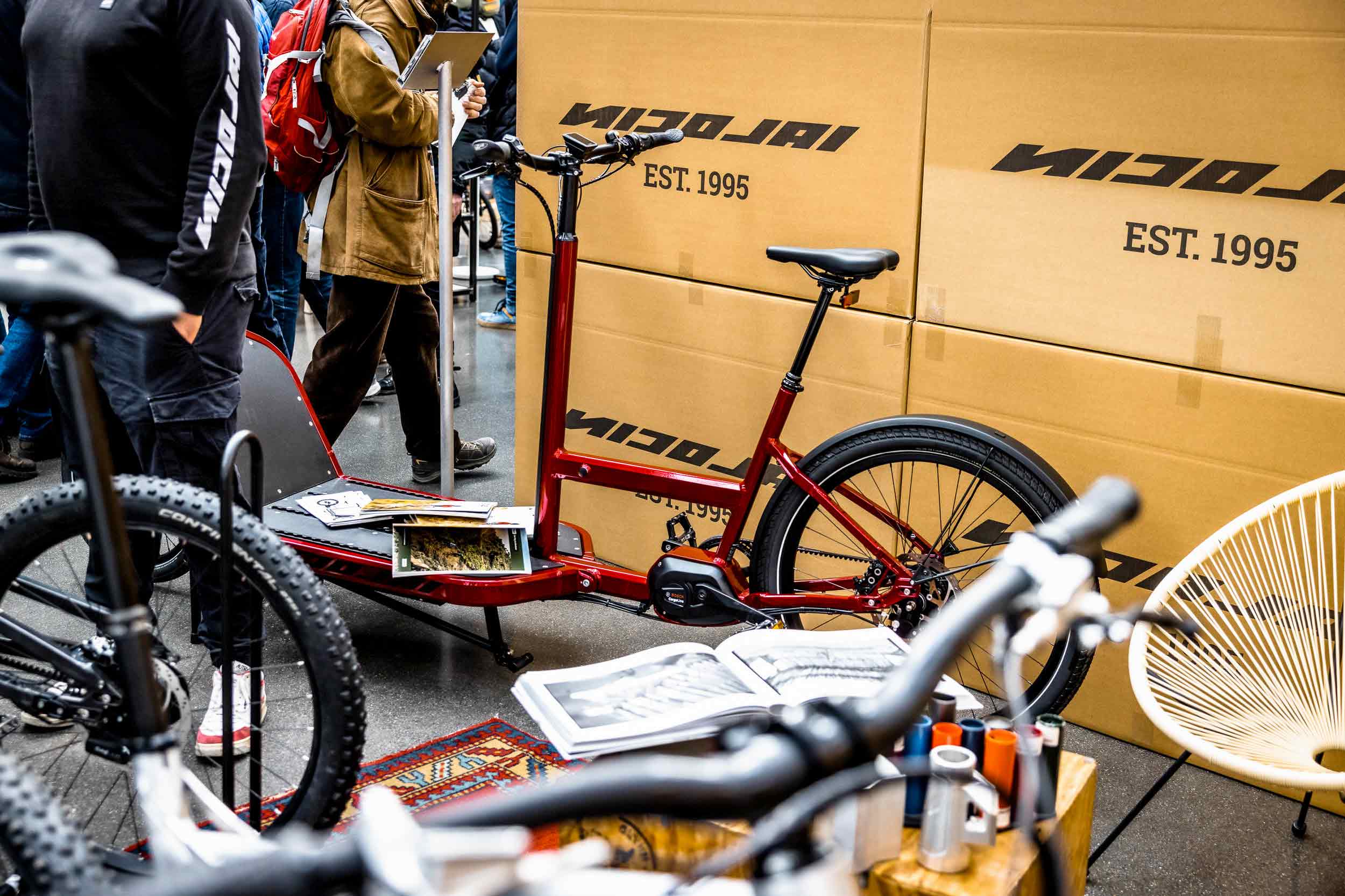 Nicolai lastenrad nicolai cargobike nc-1 cargo auf der cyclingworld düsseldorf 2023