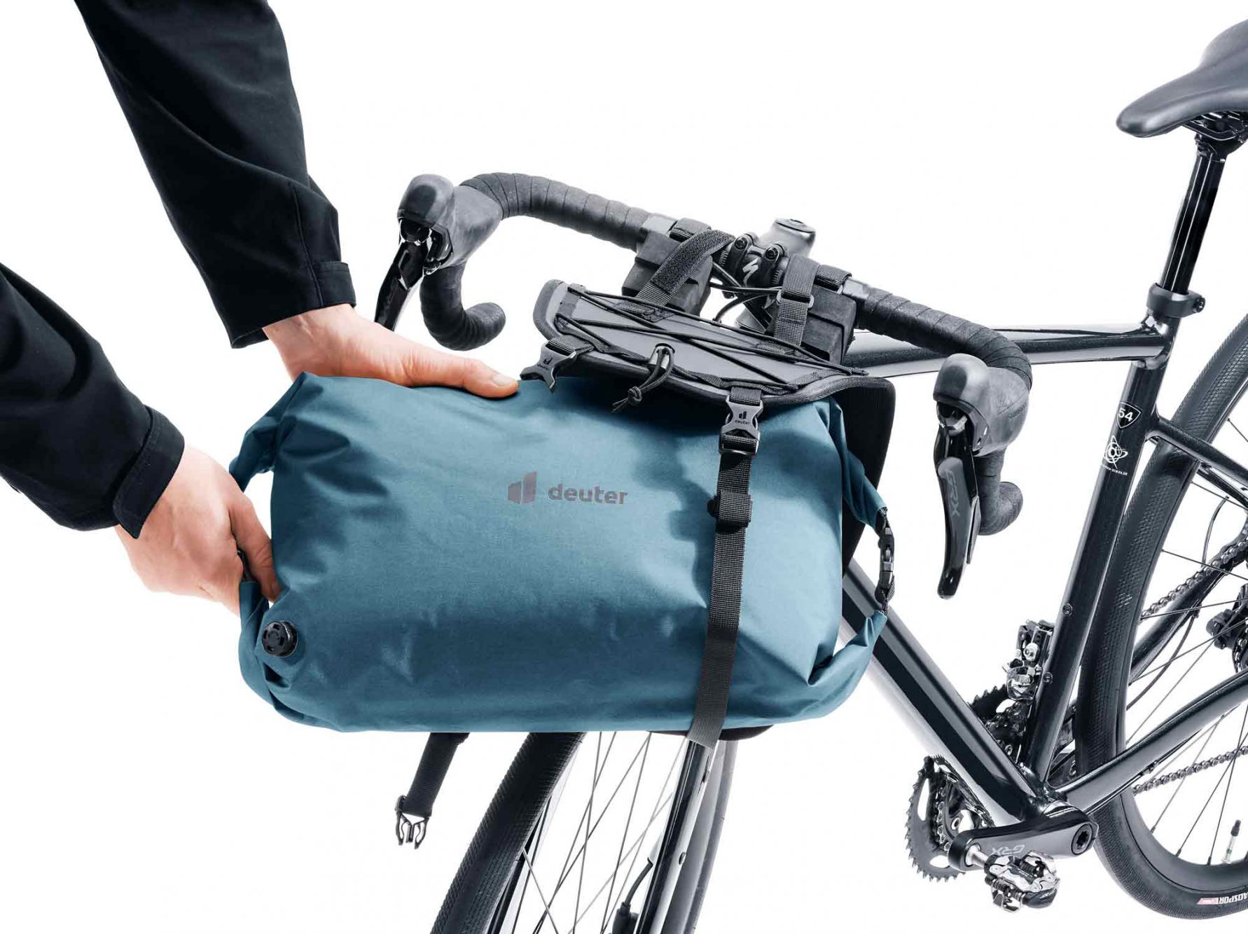 Practical: the two-part construction. So you can quickly and easily remove the pannier without dismantling the actual holder from the handlebar.