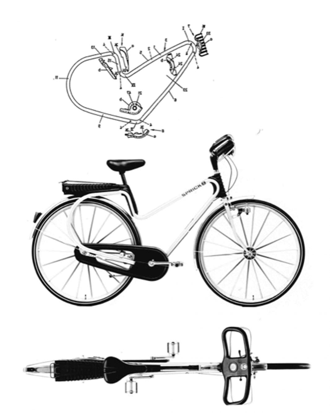 The prototype of the sprick comfortable from 1984 was not yet equipped with tangential spokes at that time.