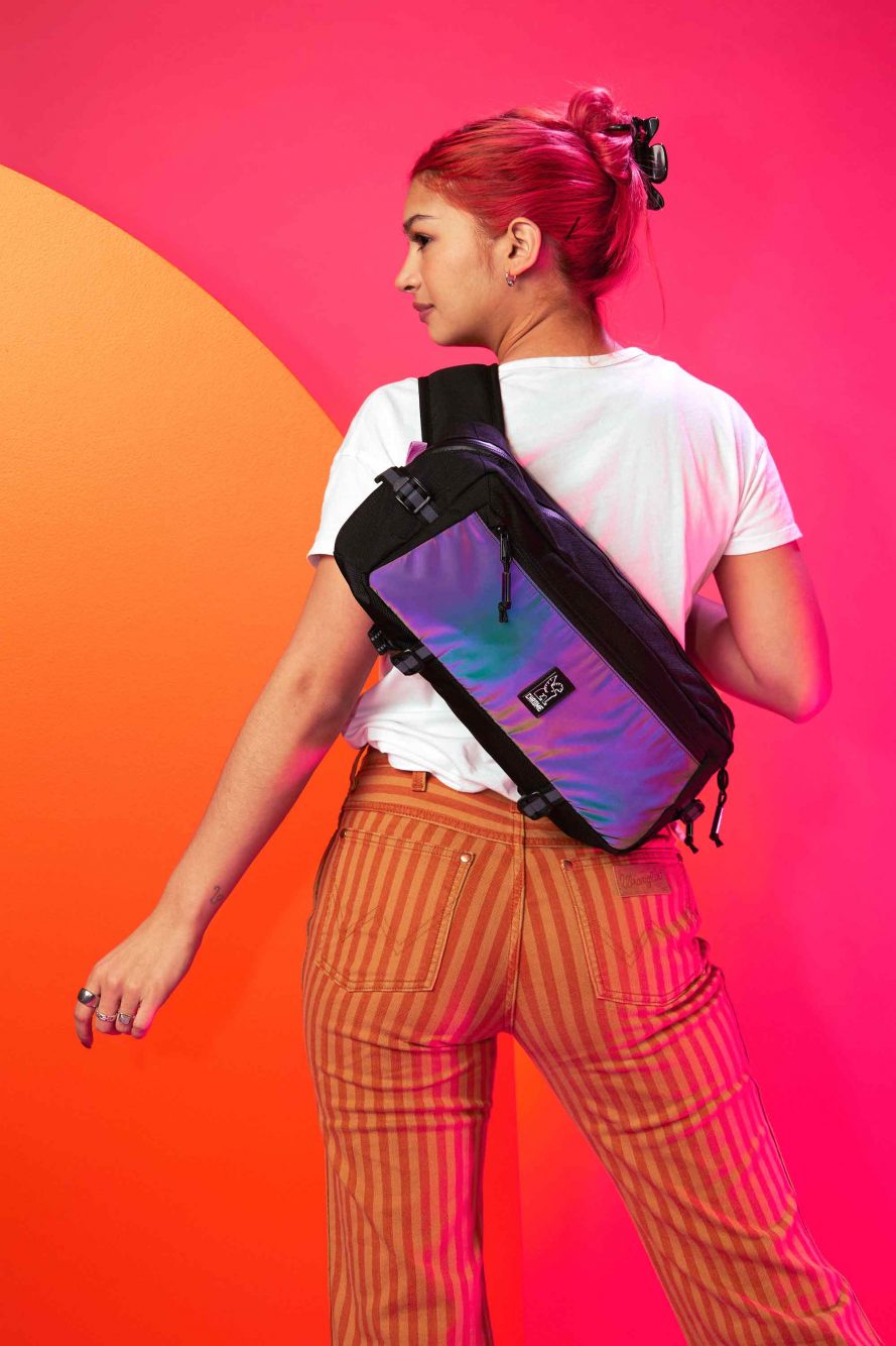 Colourful and dazzling: the bags from chrome bags x gay's okay collection.