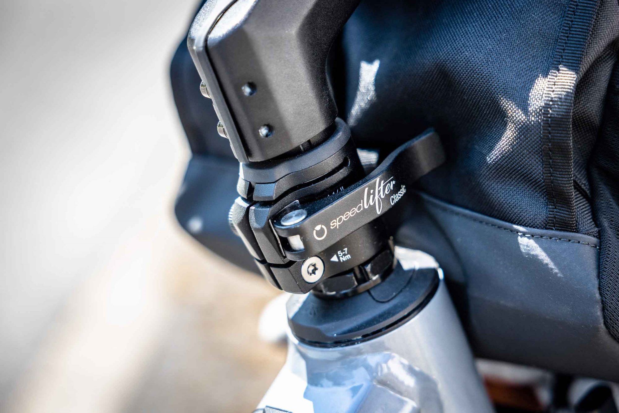 Thanks to speed-lifter, the handlebar height can be adjusted in seconds.