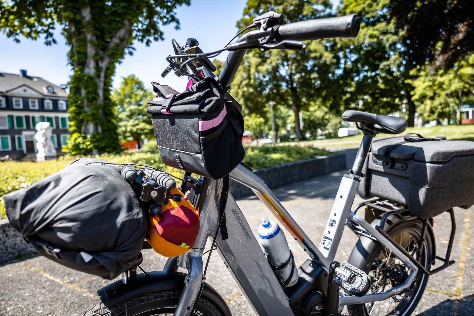 Bikepacking with bergamont's hans-e? At least you don't have to control yourself too much when packing.