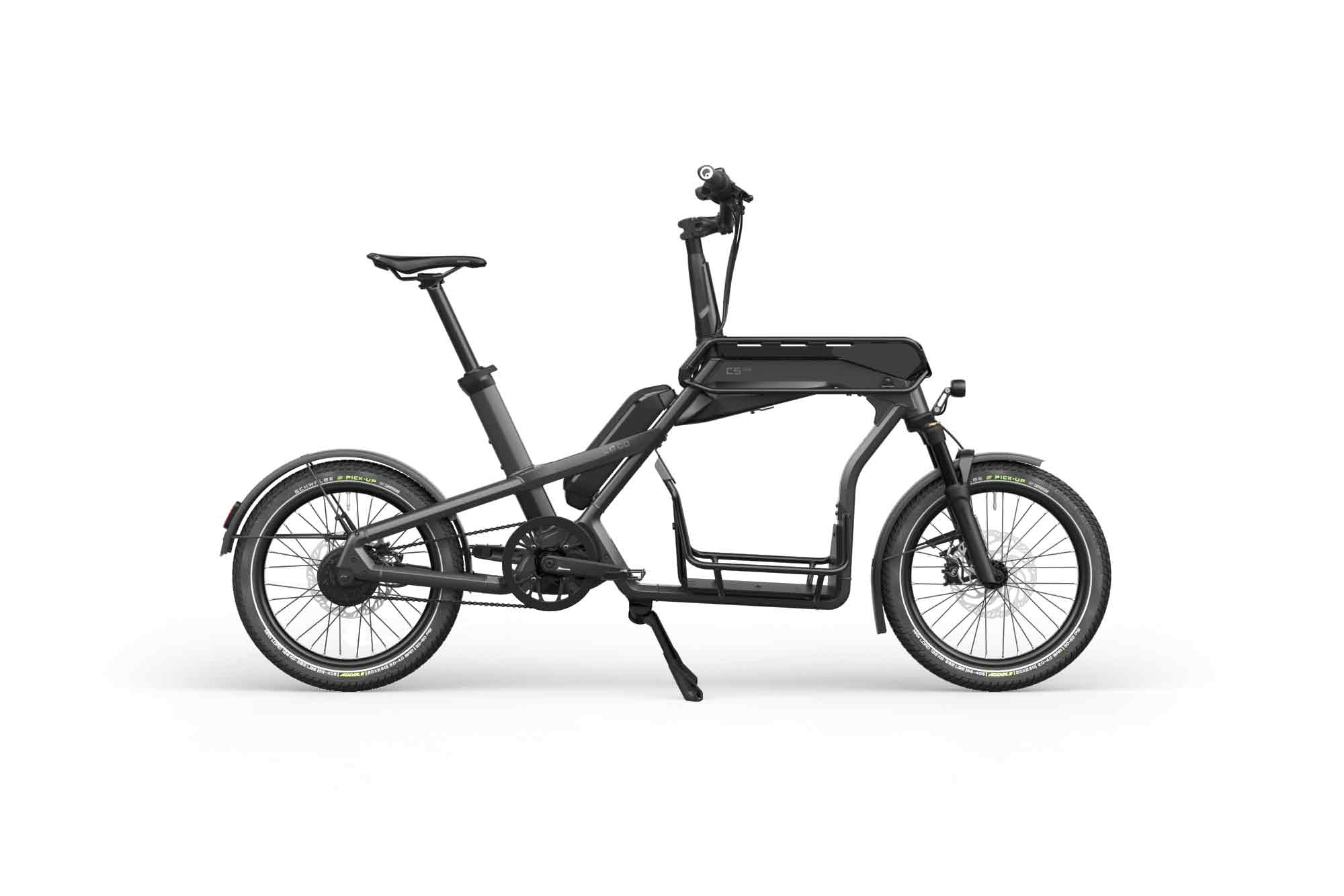 Cago cs 150 is the name of the mid-range model in the new mini cargo bike series.